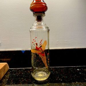 13” pheasant liquor decanter